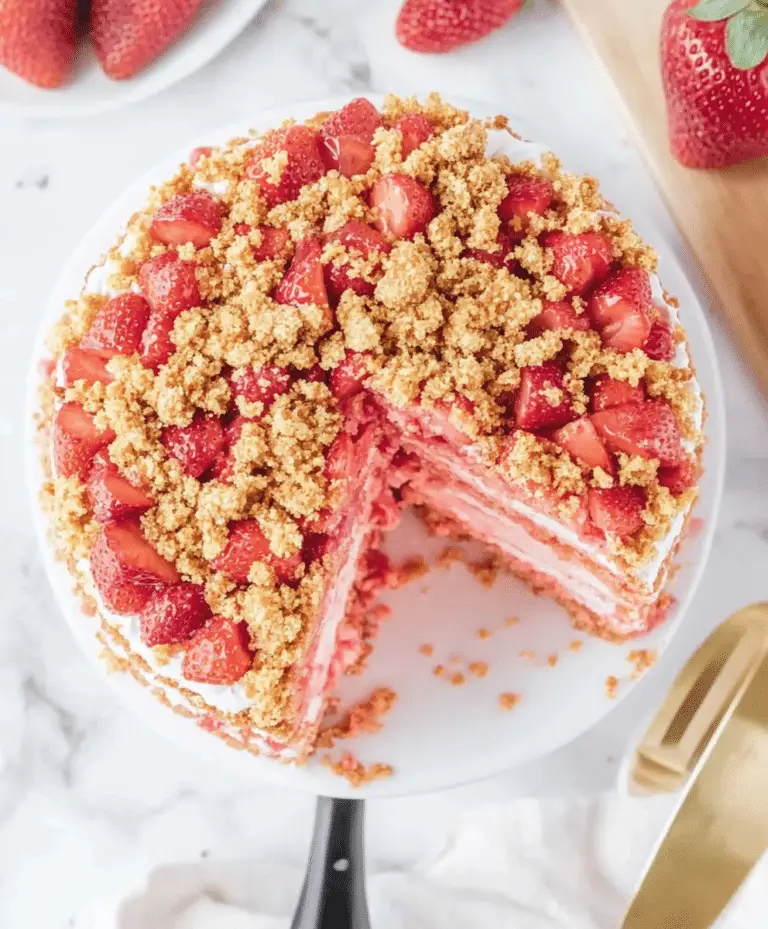 Strawberry Crunch Cake Recipe