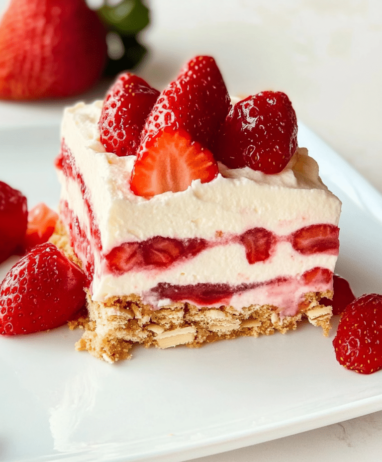 Strawberry Icebox Cake {no Bake} Recipe