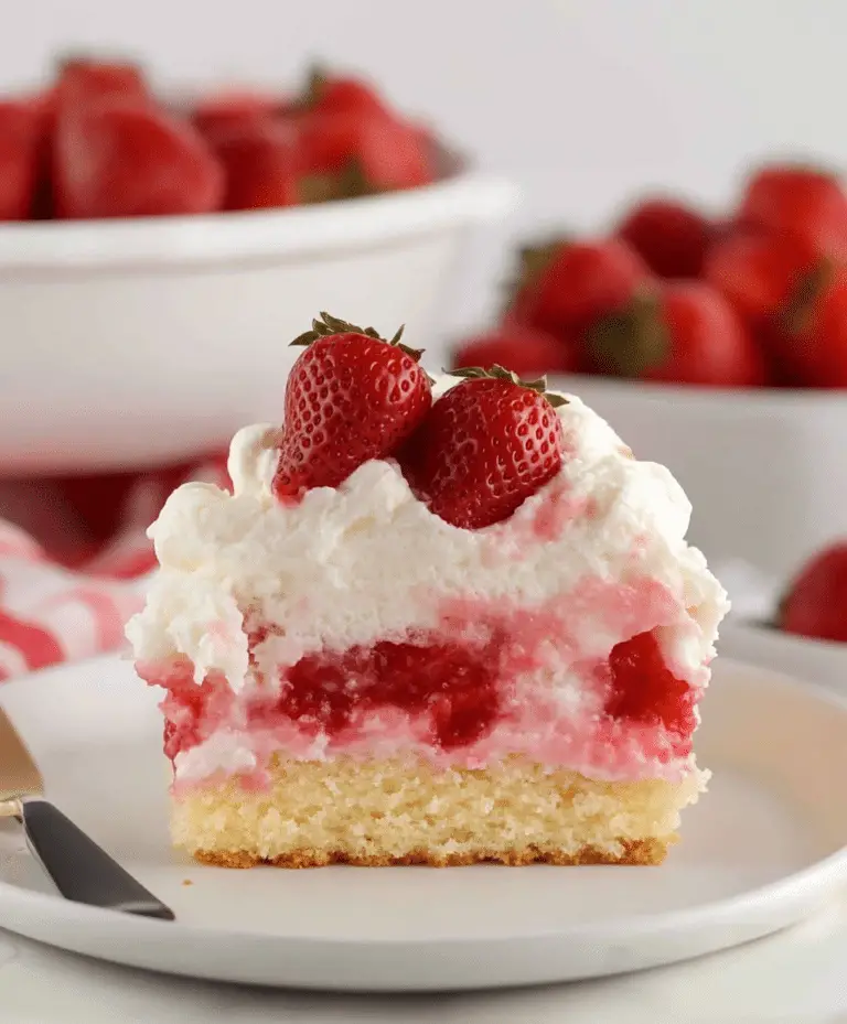 Strawberry Shortcake Sheet Cake Recipe