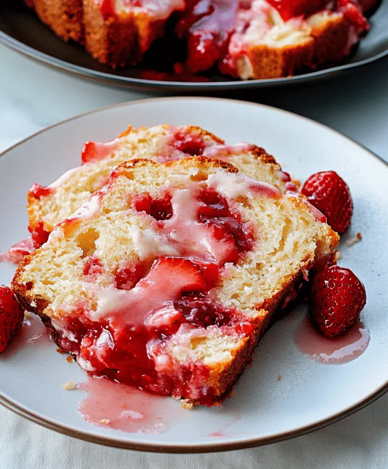 Strawberry Sour Cream Bread Recipe