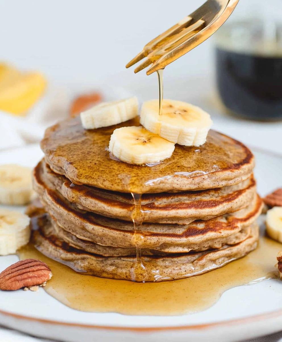 3 Ingredient Banana Oatmeal Pancakes Recipe