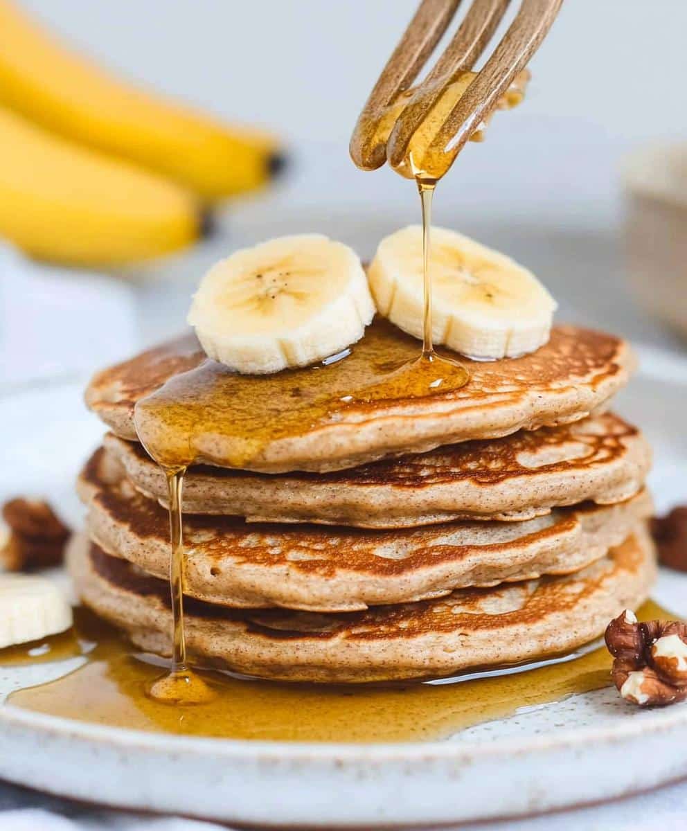 3 Ingredient Banana Oatmeal Pancakes Recipe