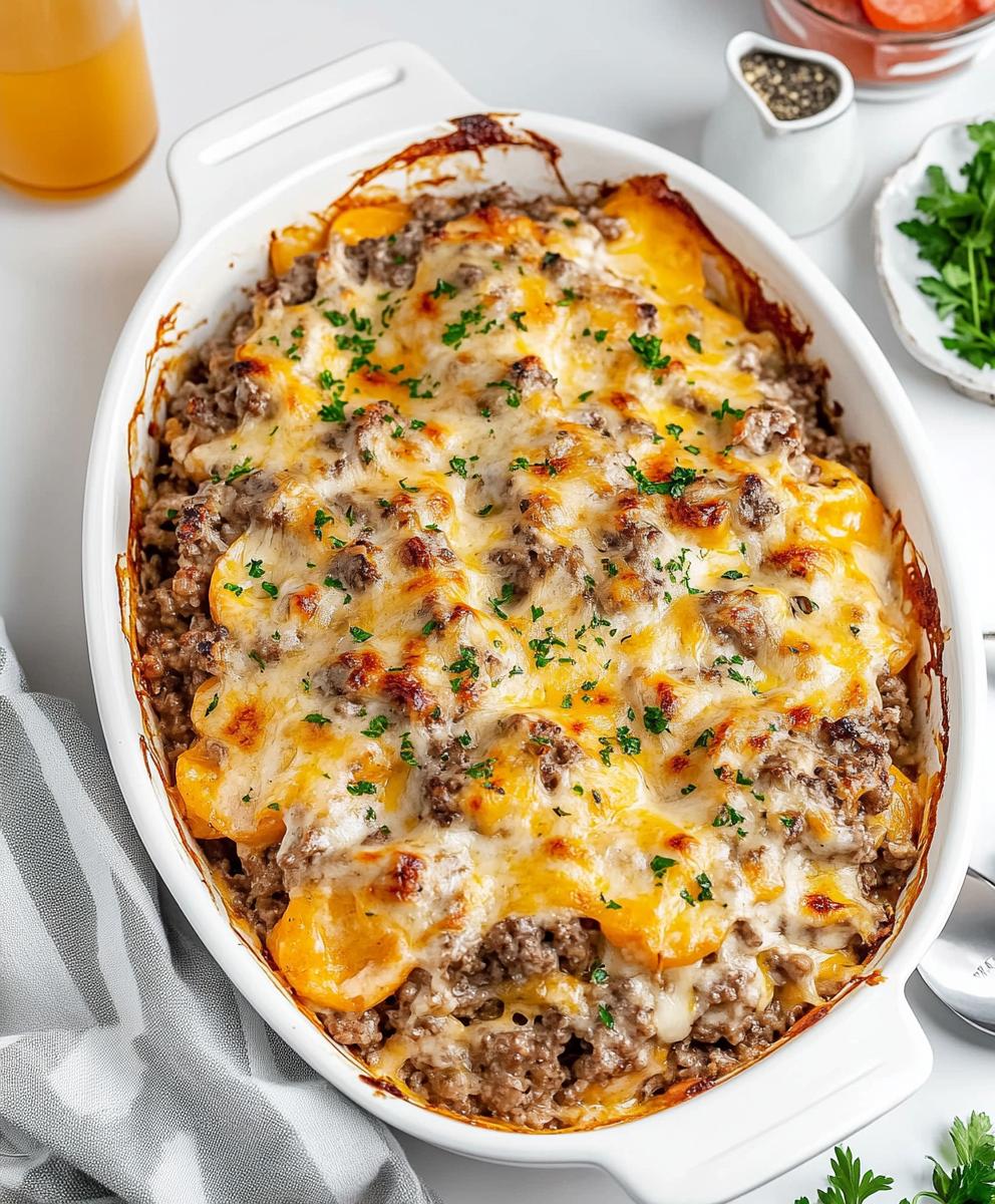 4-ingredient Hamburger Casserole Recipe