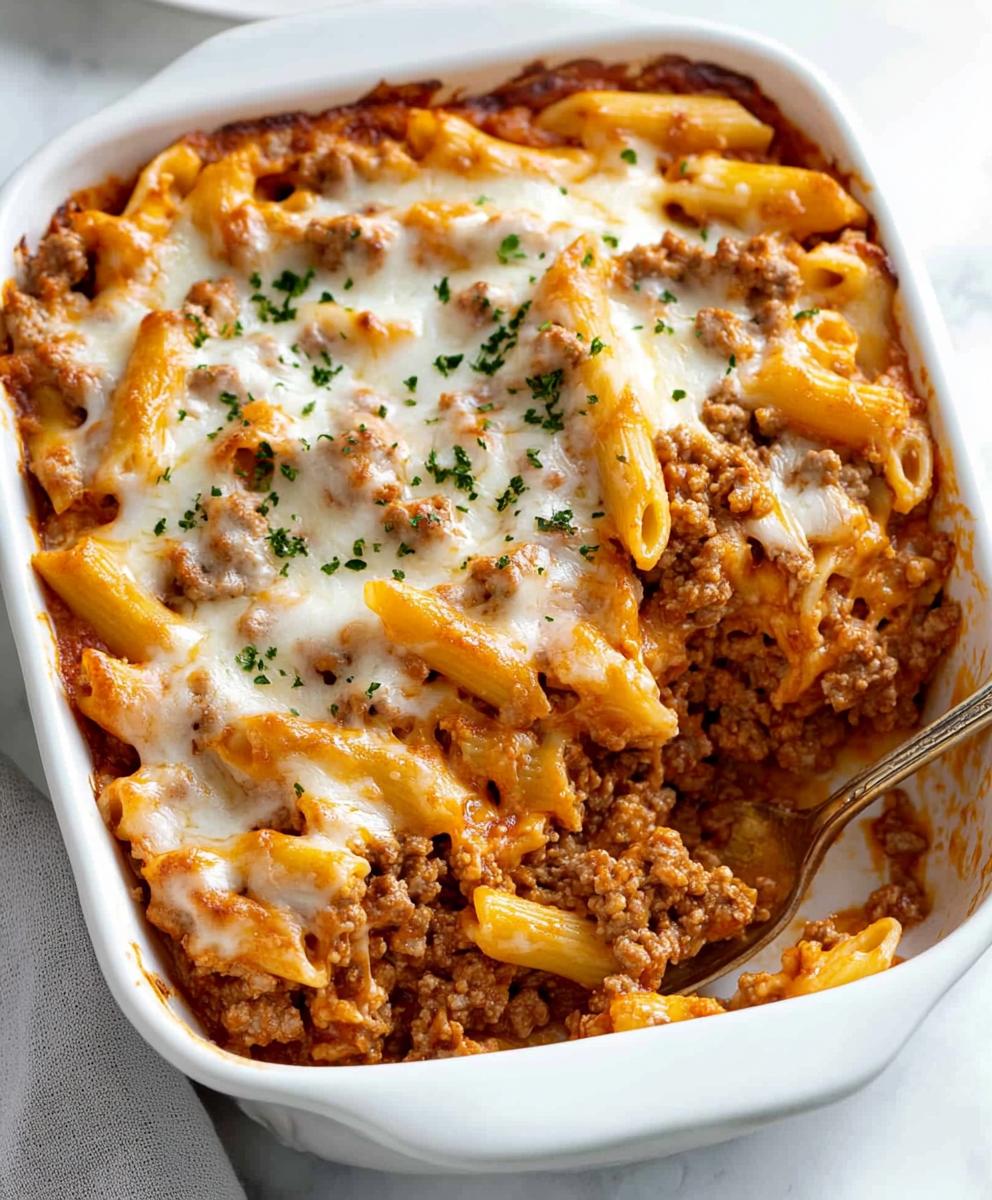 5-ingredient Ground Beef Casserole Recipe