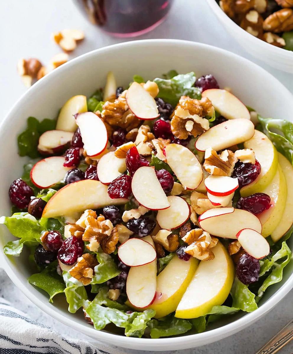 Apple Cranberry Walnut Salad Recipe