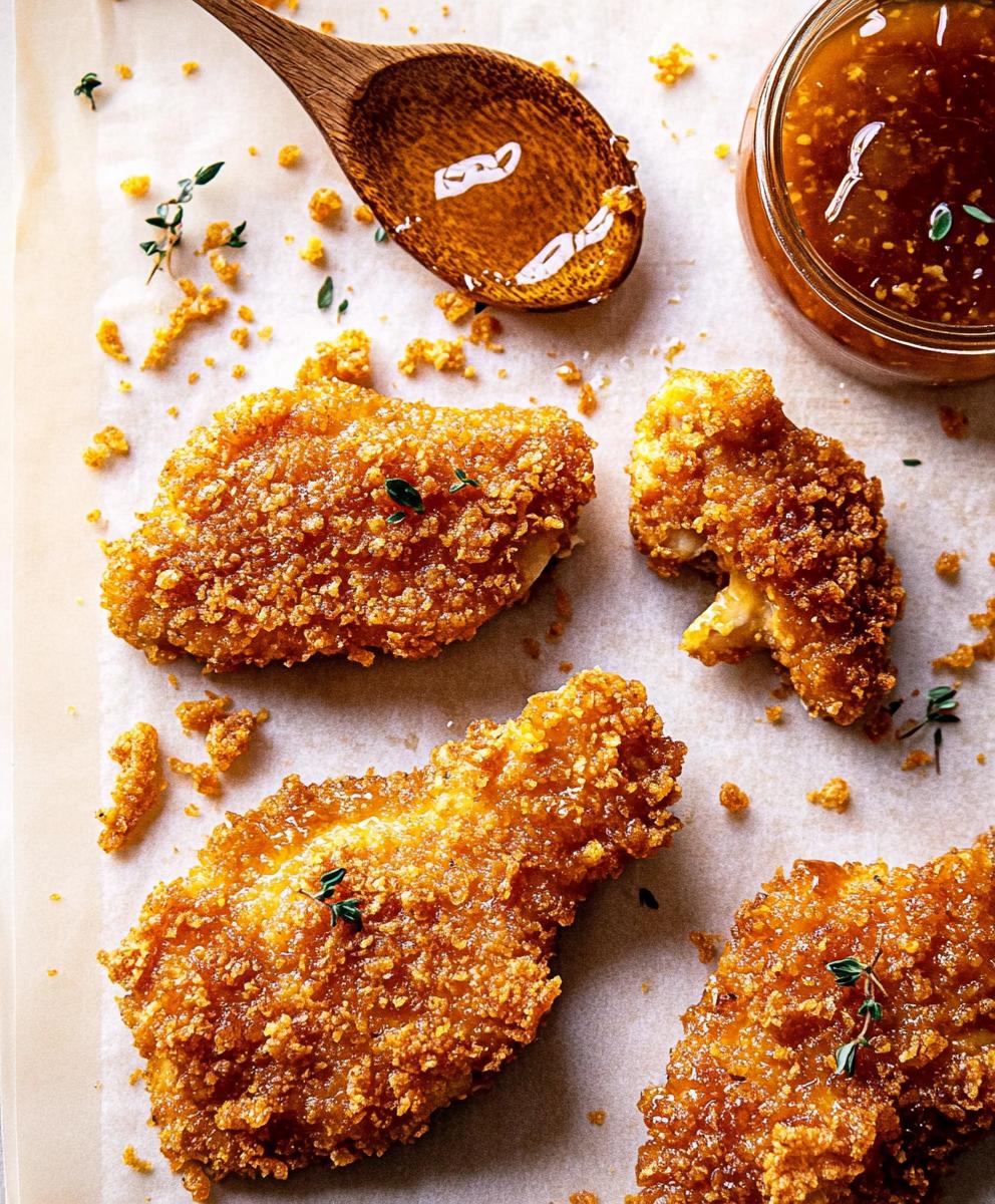 Baked Crunchy Hot Honey Chicken Recipe
