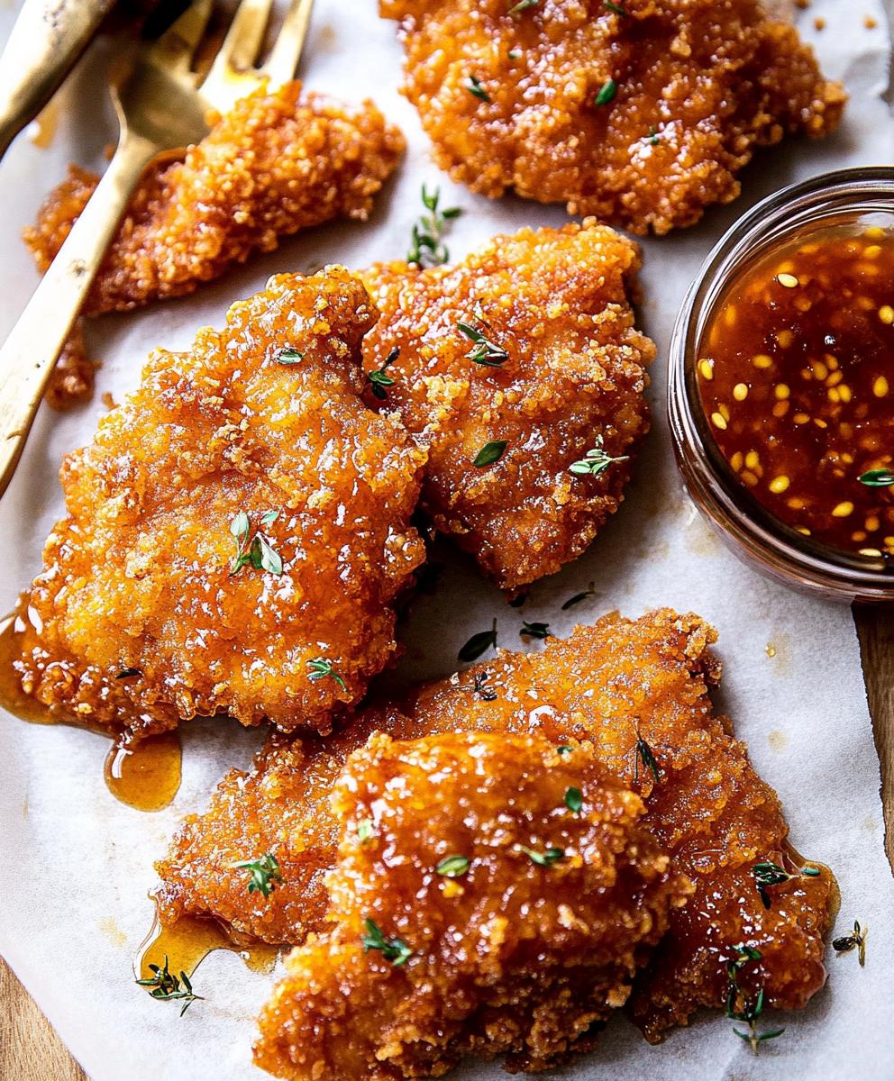 Baked Crunchy Hot Honey Chicken Recipe