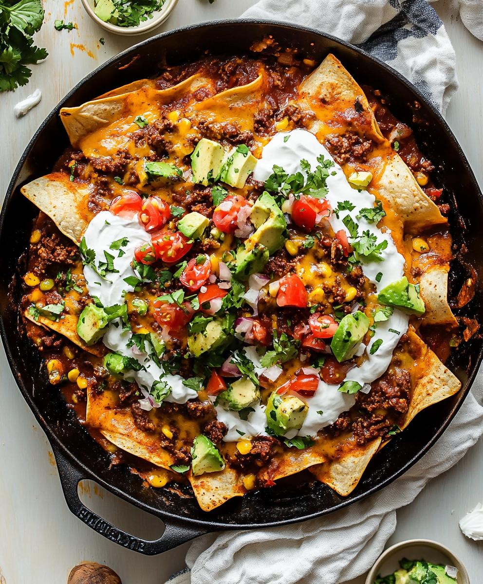 Beef Skillet Enchiladas Recipe