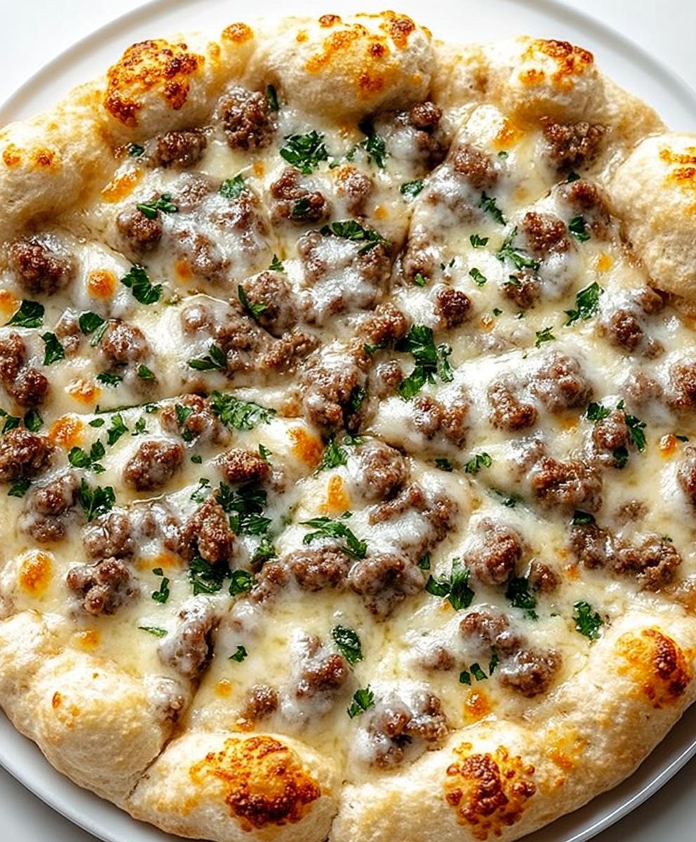 Biscuits And Sausage Gravy Breakfast Pizza Recipe