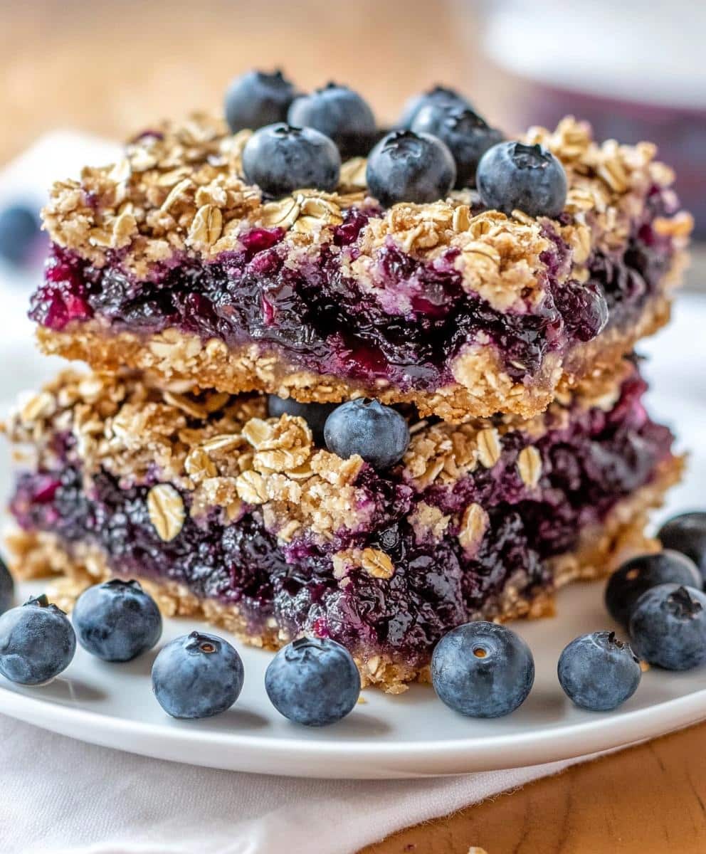 Blueberry Oatmeal Bars Recipe