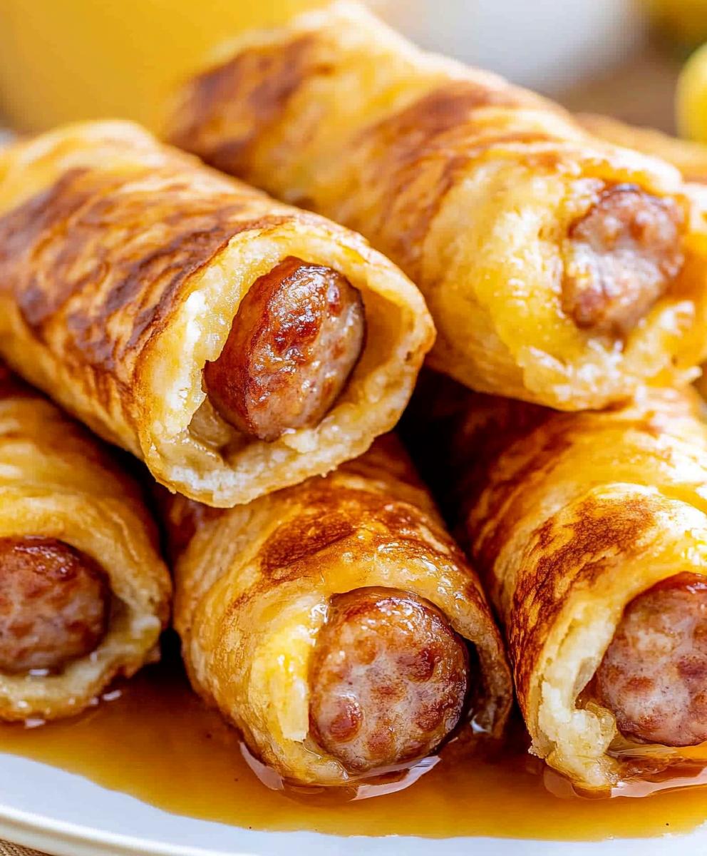 British Breakfast Sausage Rolls (pigs In A Blanket) Recipe