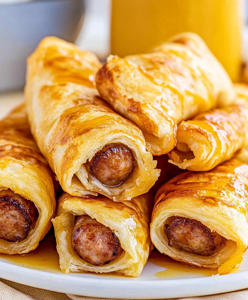 British Breakfast Sausage Rolls (pigs In A Blanket) Recipe