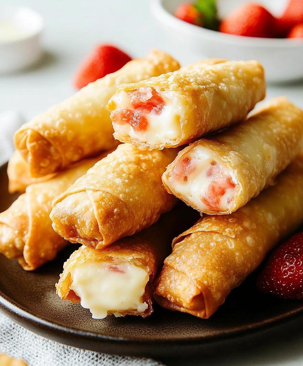 Cheesecake Egg Rolls Recipe