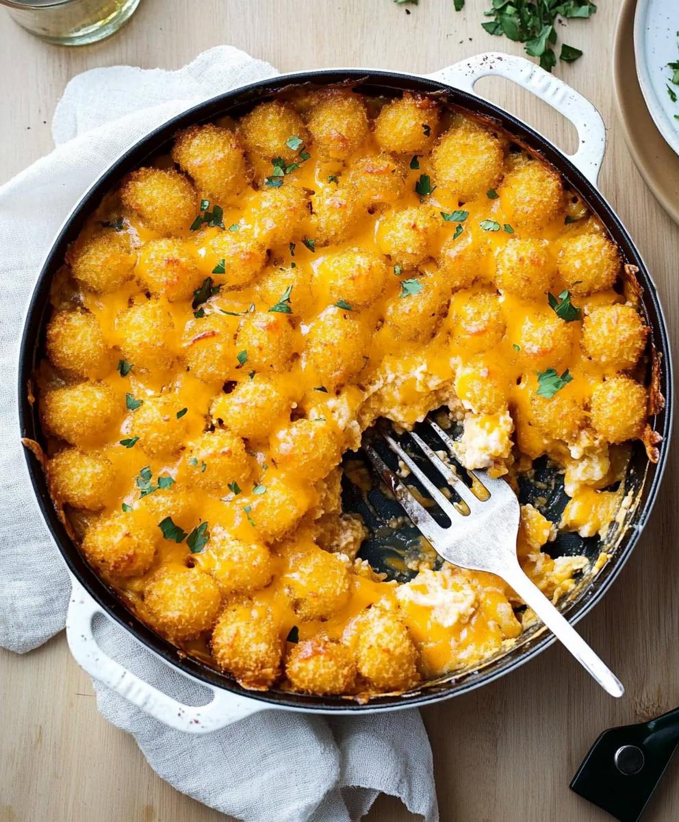 Cheesy Tater Tot Casserole Recipe
