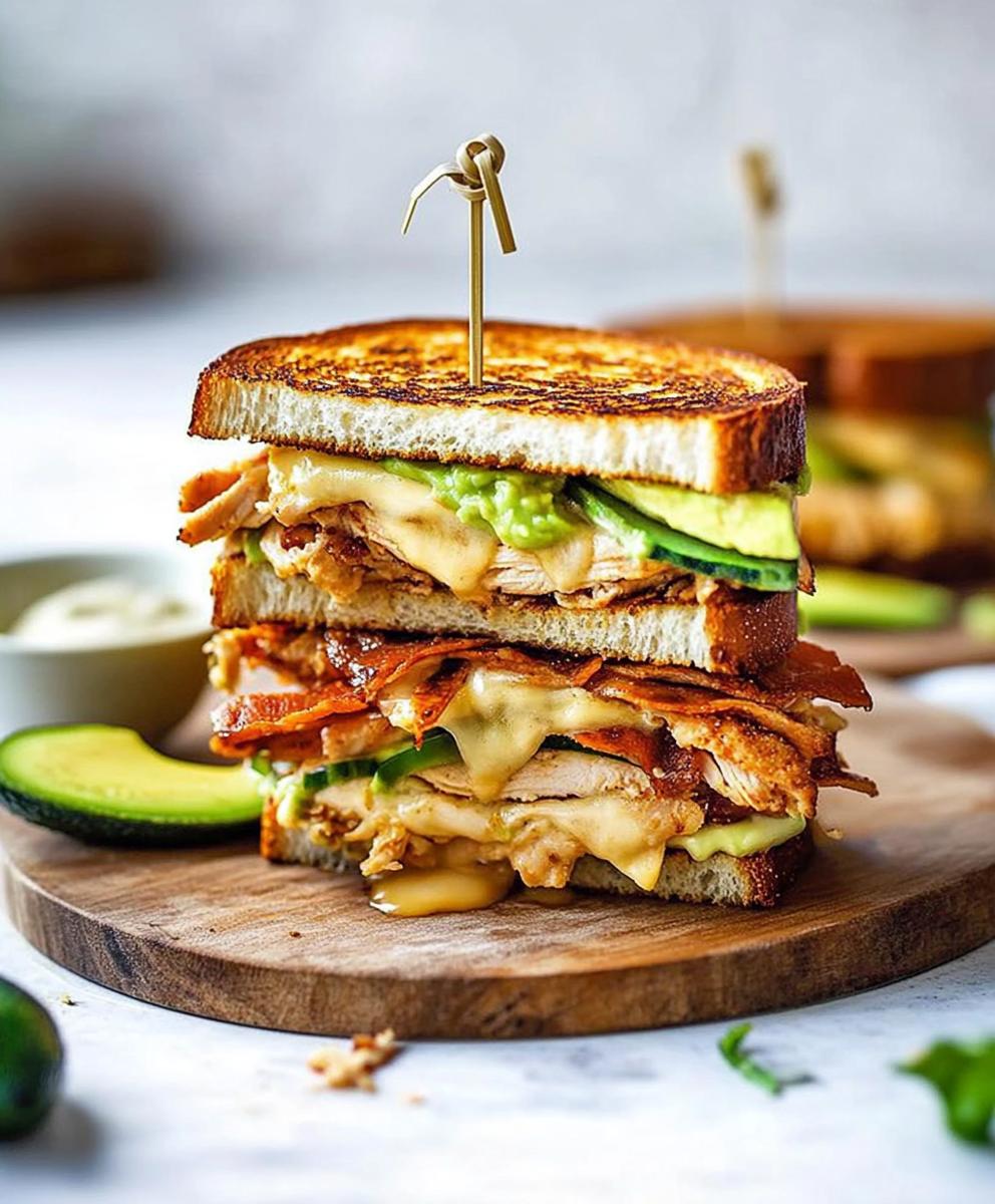 Chicken Avocado Melt Sandwich Recipe