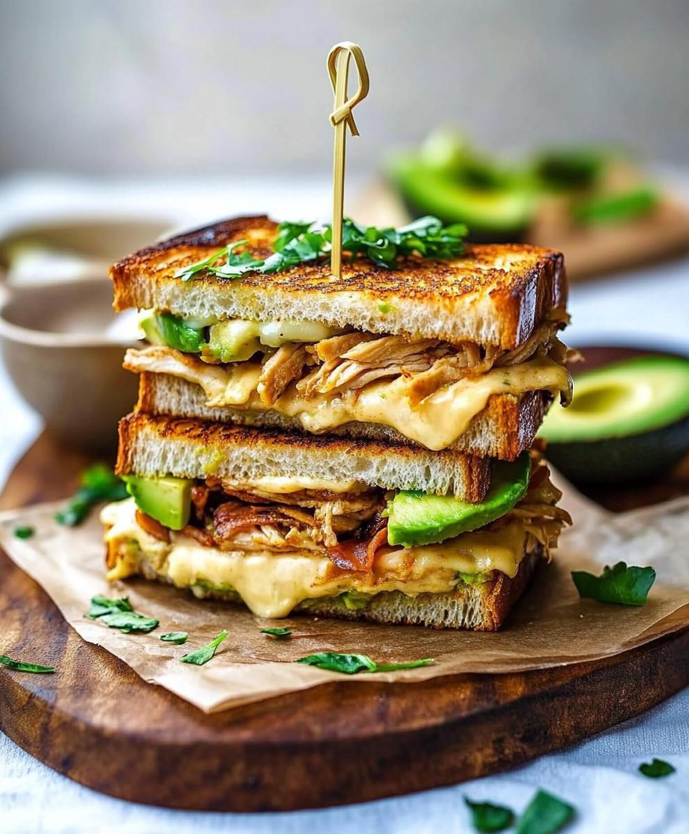 Chicken Avocado Melt Sandwich Recipe
