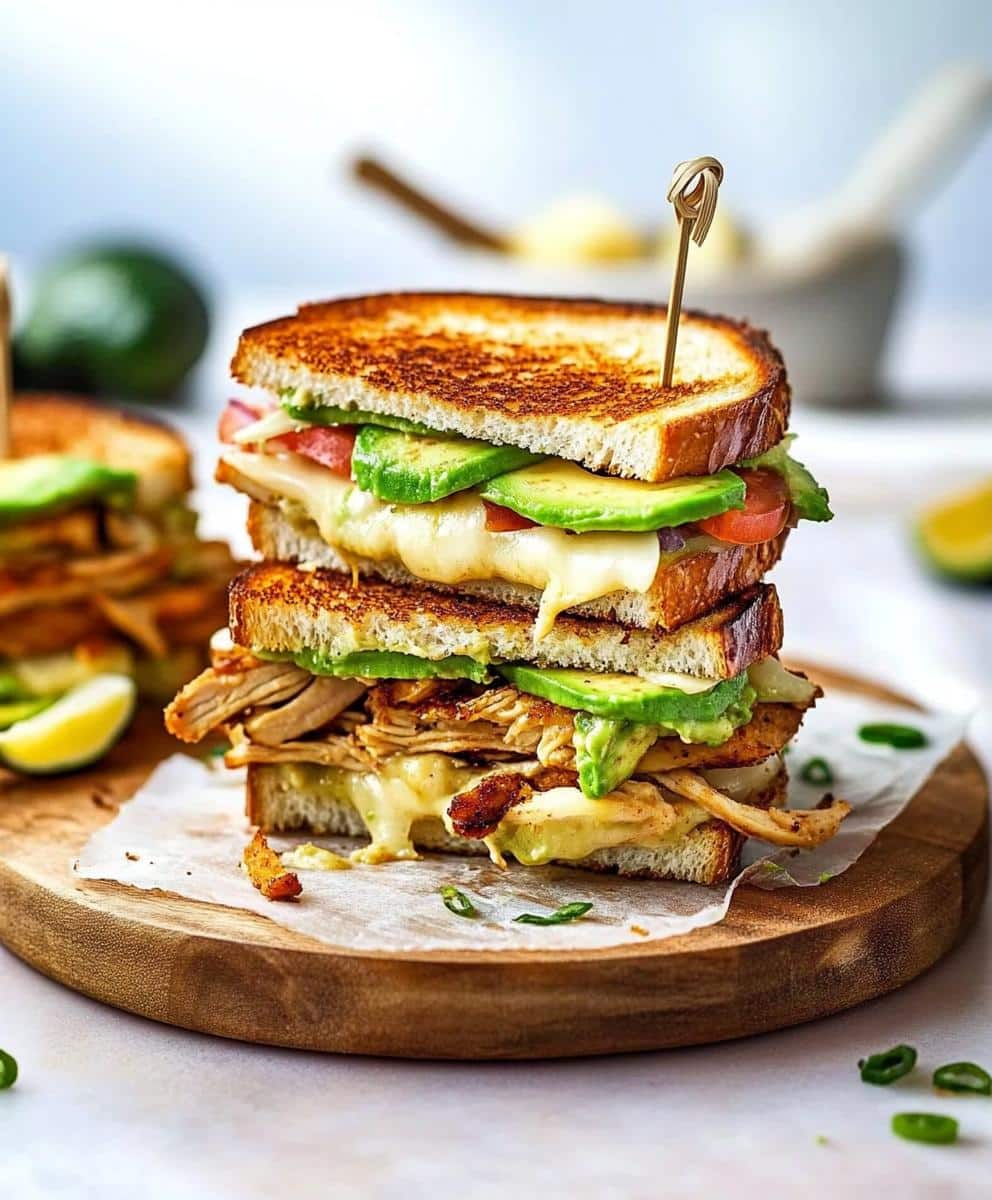 Chicken Avocado Melt Sandwich Recipe