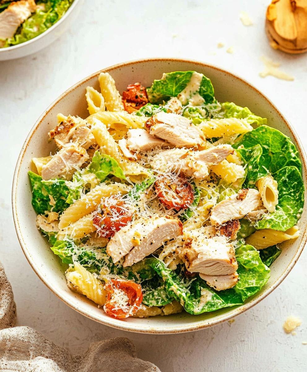 Chicken Caesar Pasta Salad Recipe