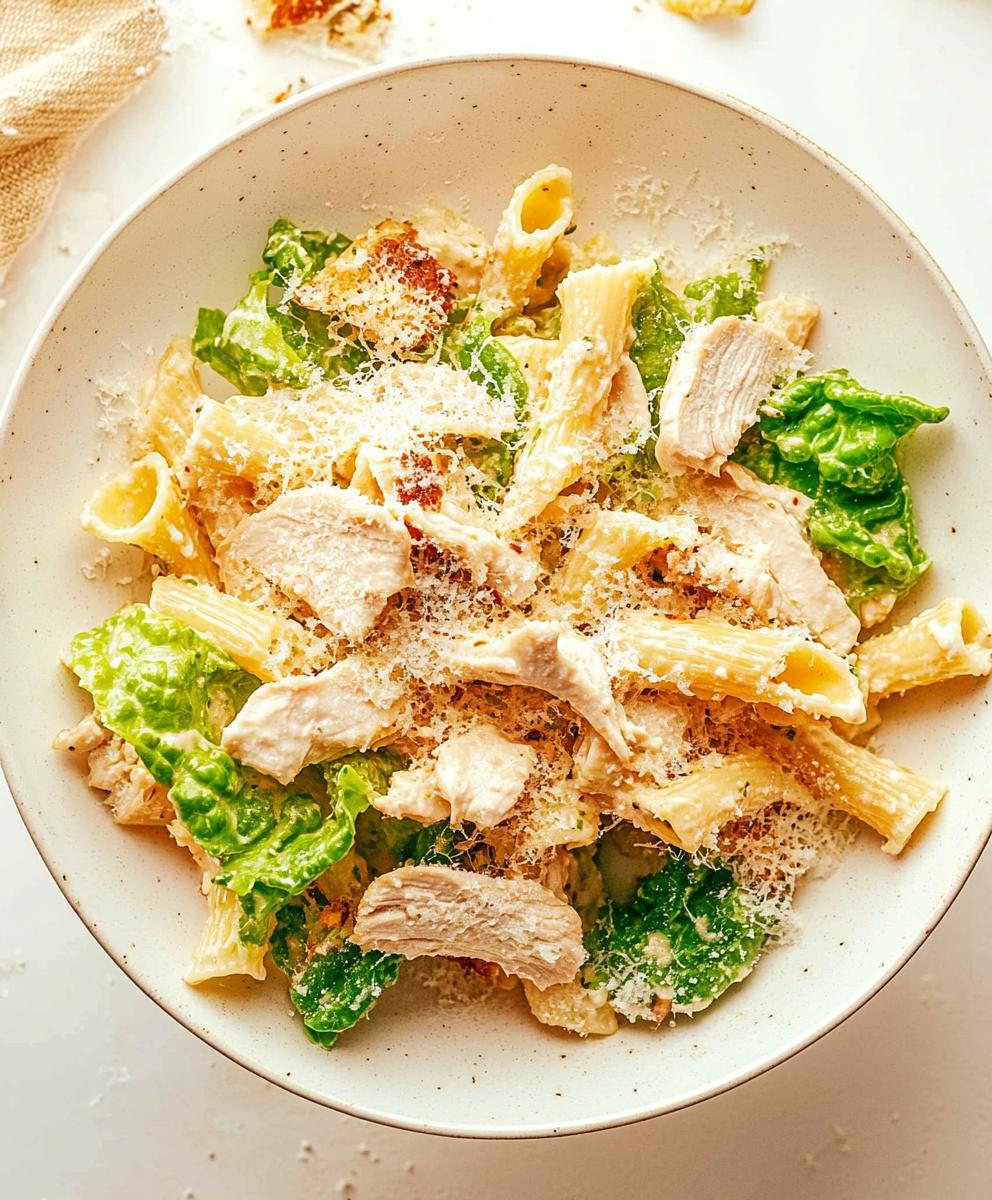 Chicken Caesar Pasta Salad Recipe