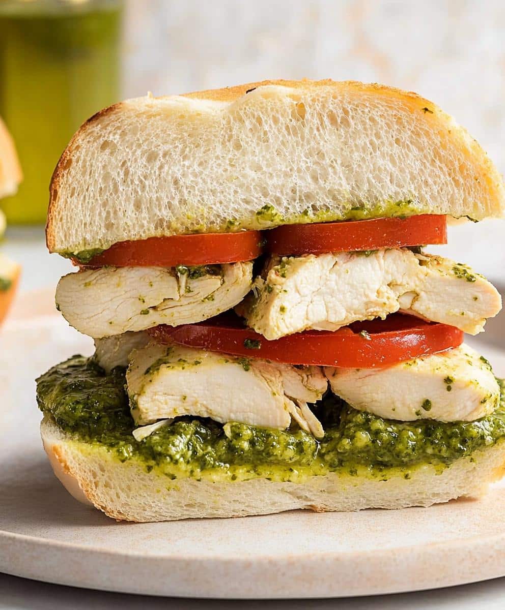 Chicken Pesto Sandwich Recipe