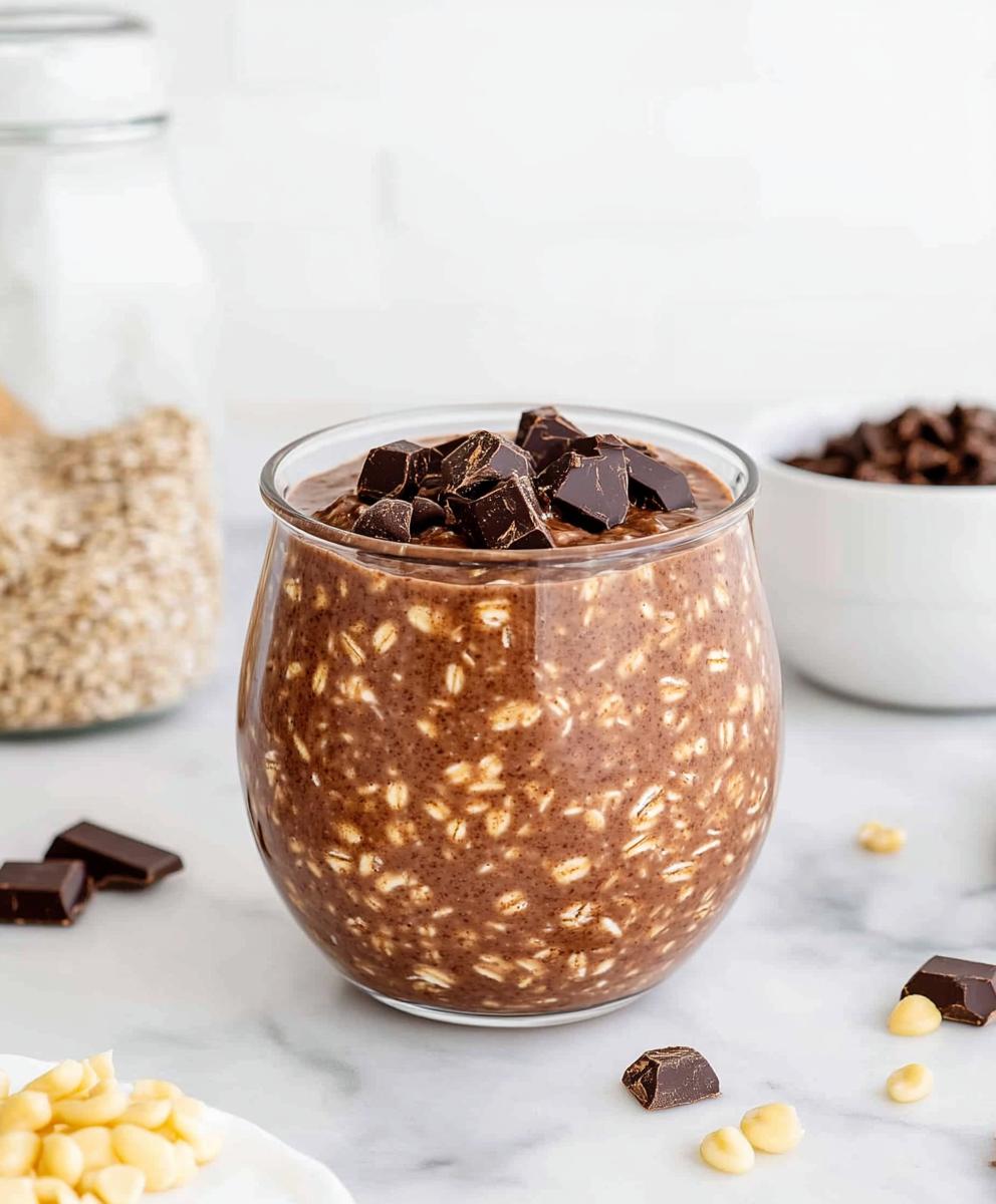 Chocolate Protein Overnight Oats Recipe