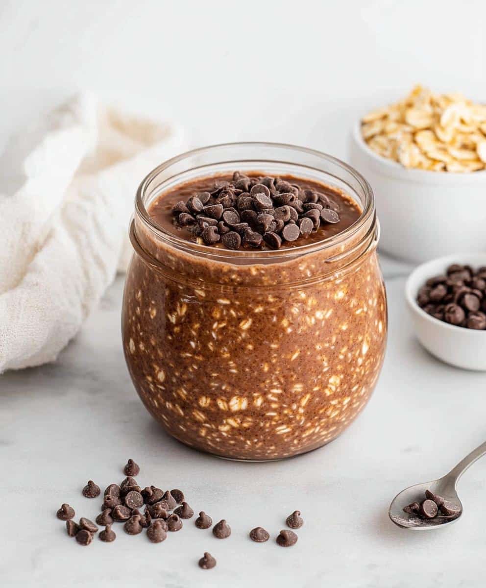 Chocolate Protein Overnight Oats Recipe
