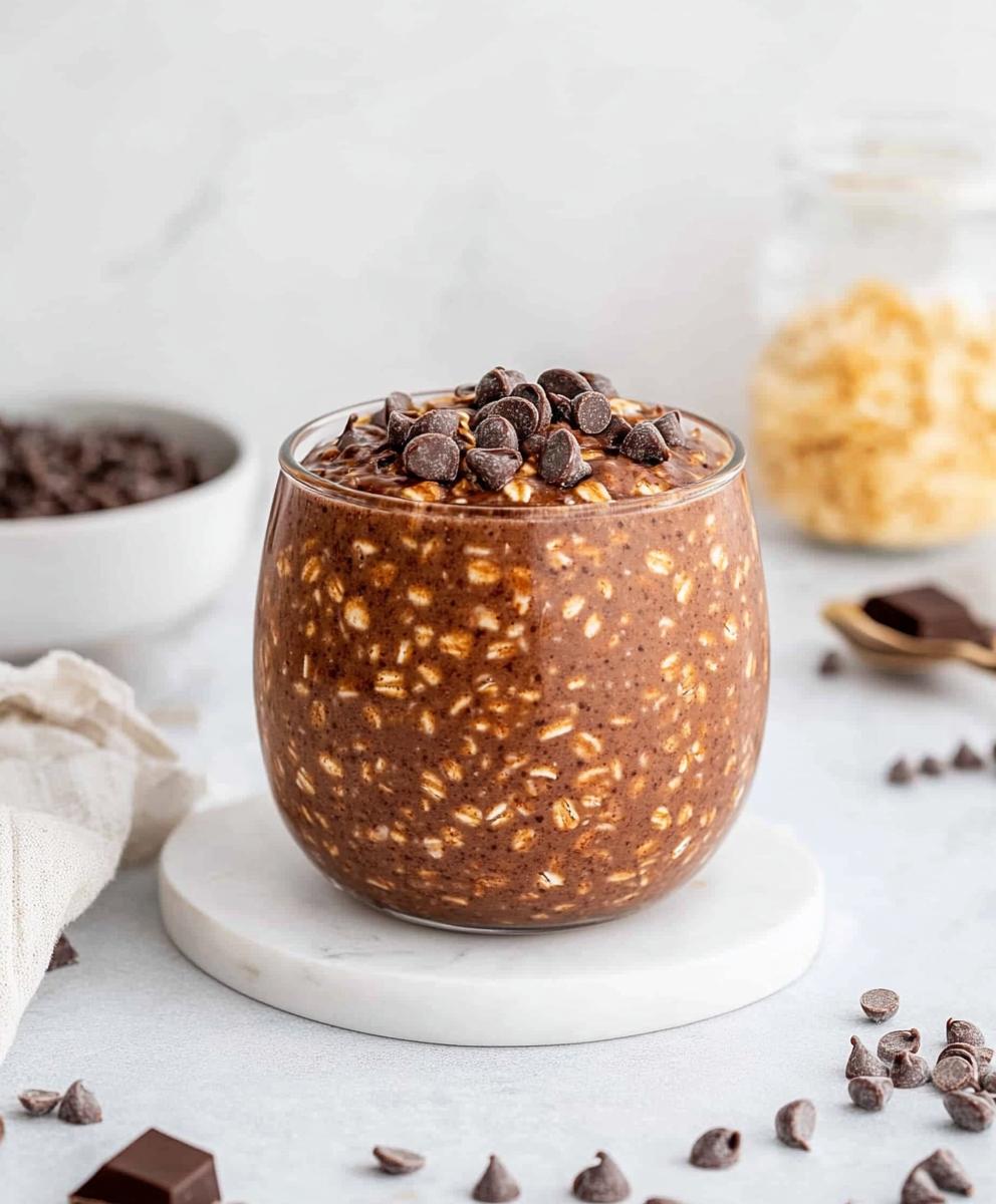 Chocolate Protein Overnight Oats Recipe