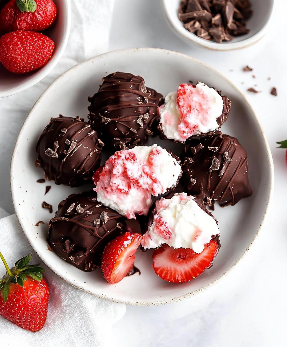 Chocolate Strawberry Yogurt Clusters Recipe