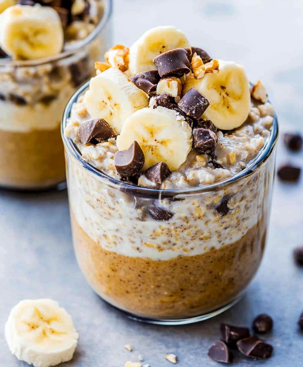 Chunky Monkey Overnight Oats Recipe