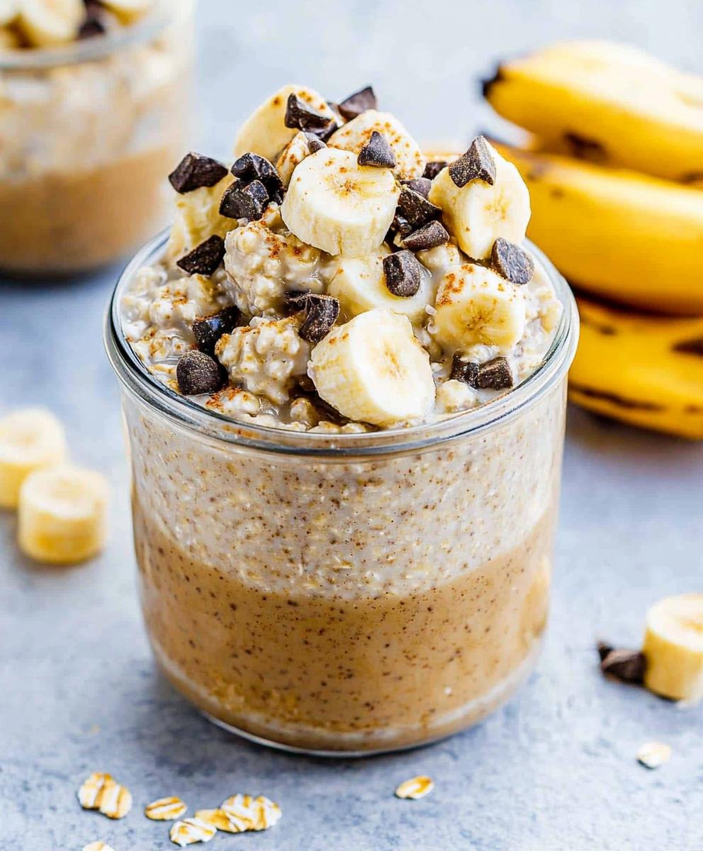 Chunky Monkey Overnight Oats Recipe