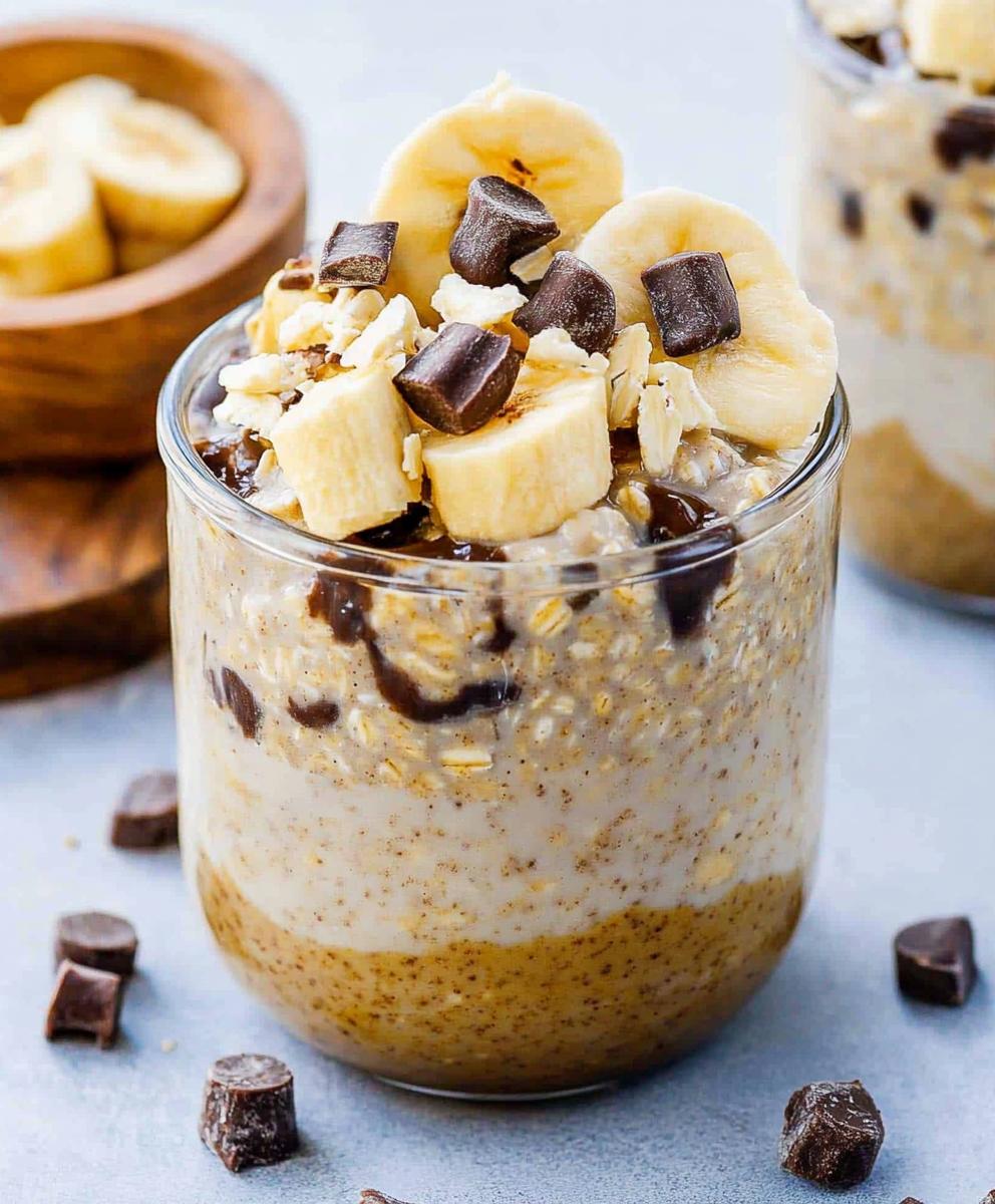 Chunky Monkey Overnight Oats Recipe