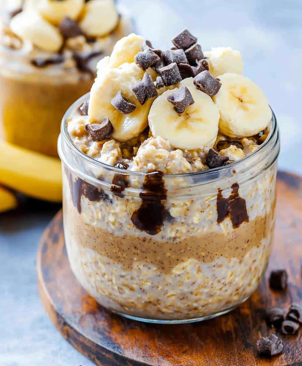 Chunky Monkey Overnight Oats Recipe