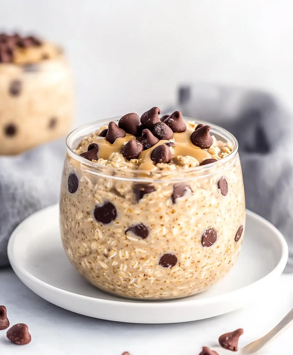 Cookie Dough Overnight Oats Recipe