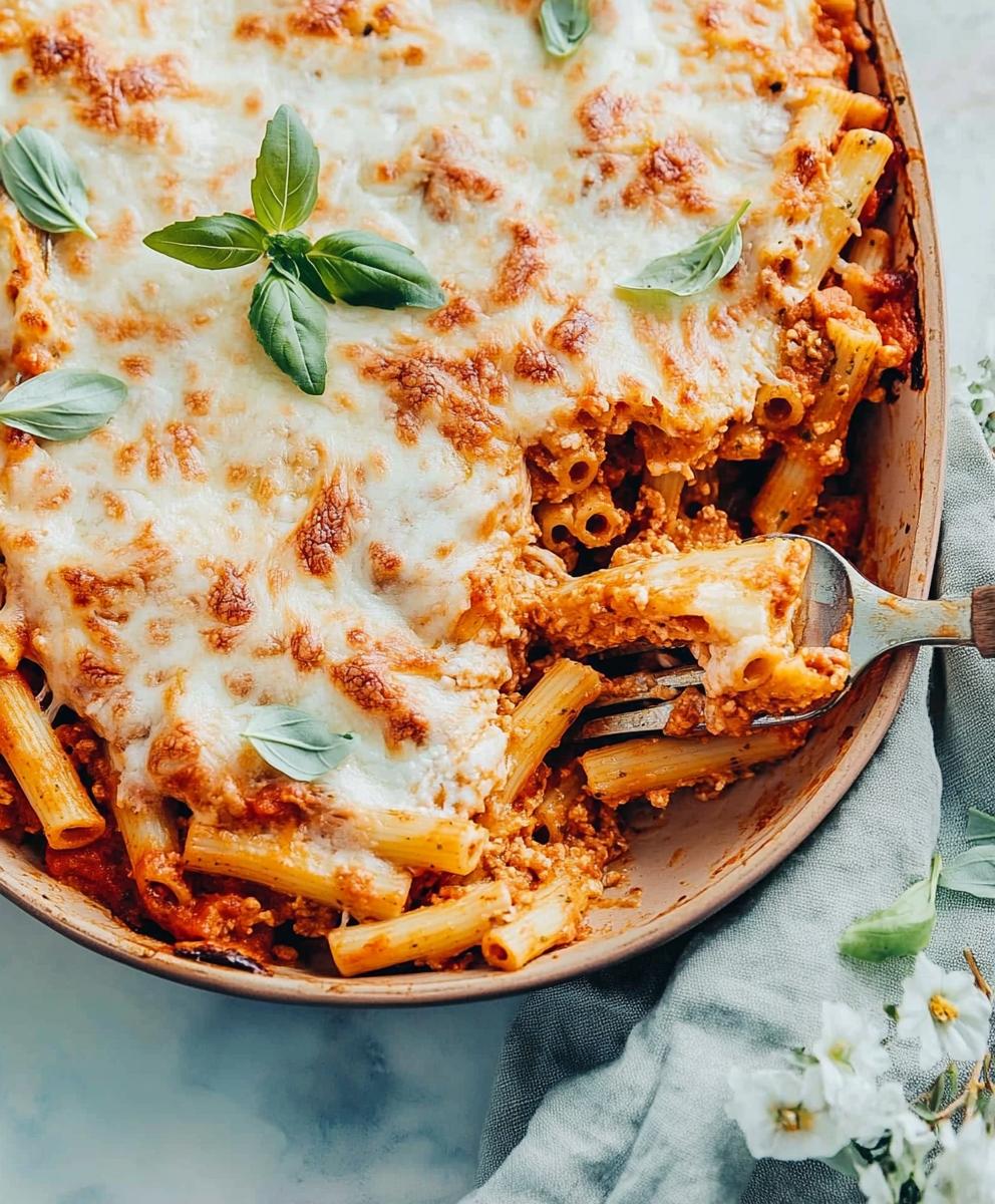 Creamy Baked Ziti Recipe