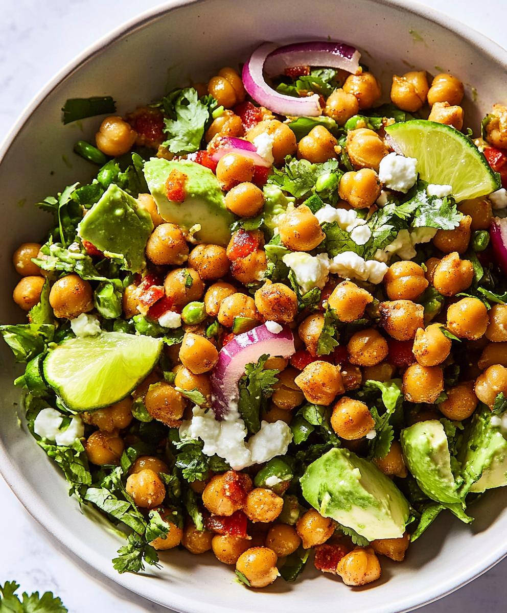 Crispy Chili-lime Chickpea Salad Recipe