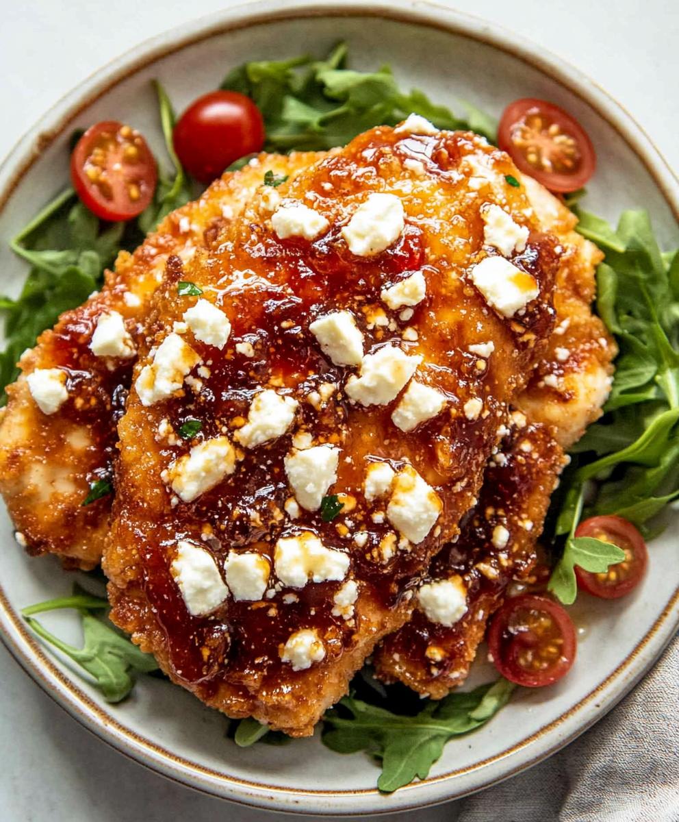 Crispy Hot Honey Feta Chicken Recipe