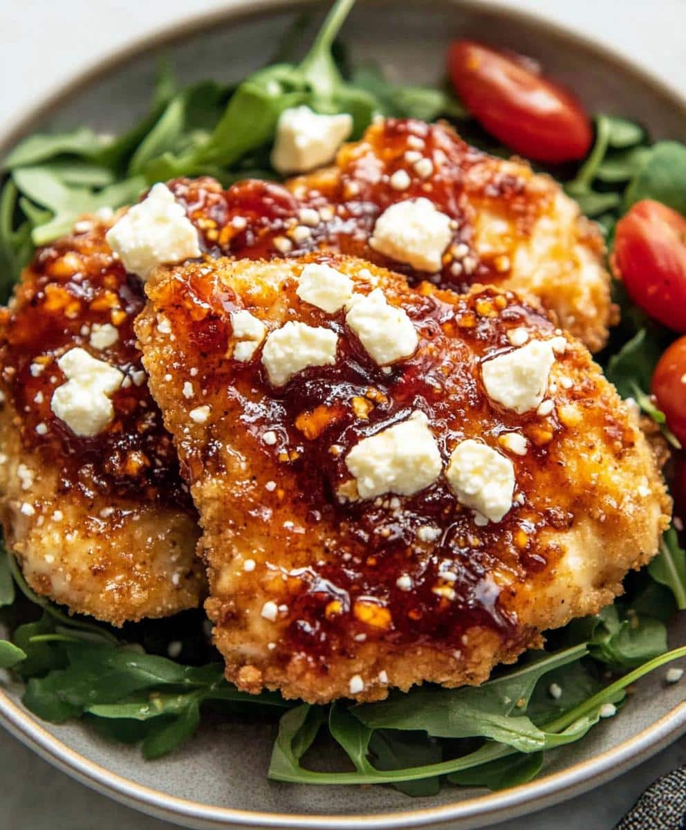 Crispy Hot Honey Feta Chicken Recipe