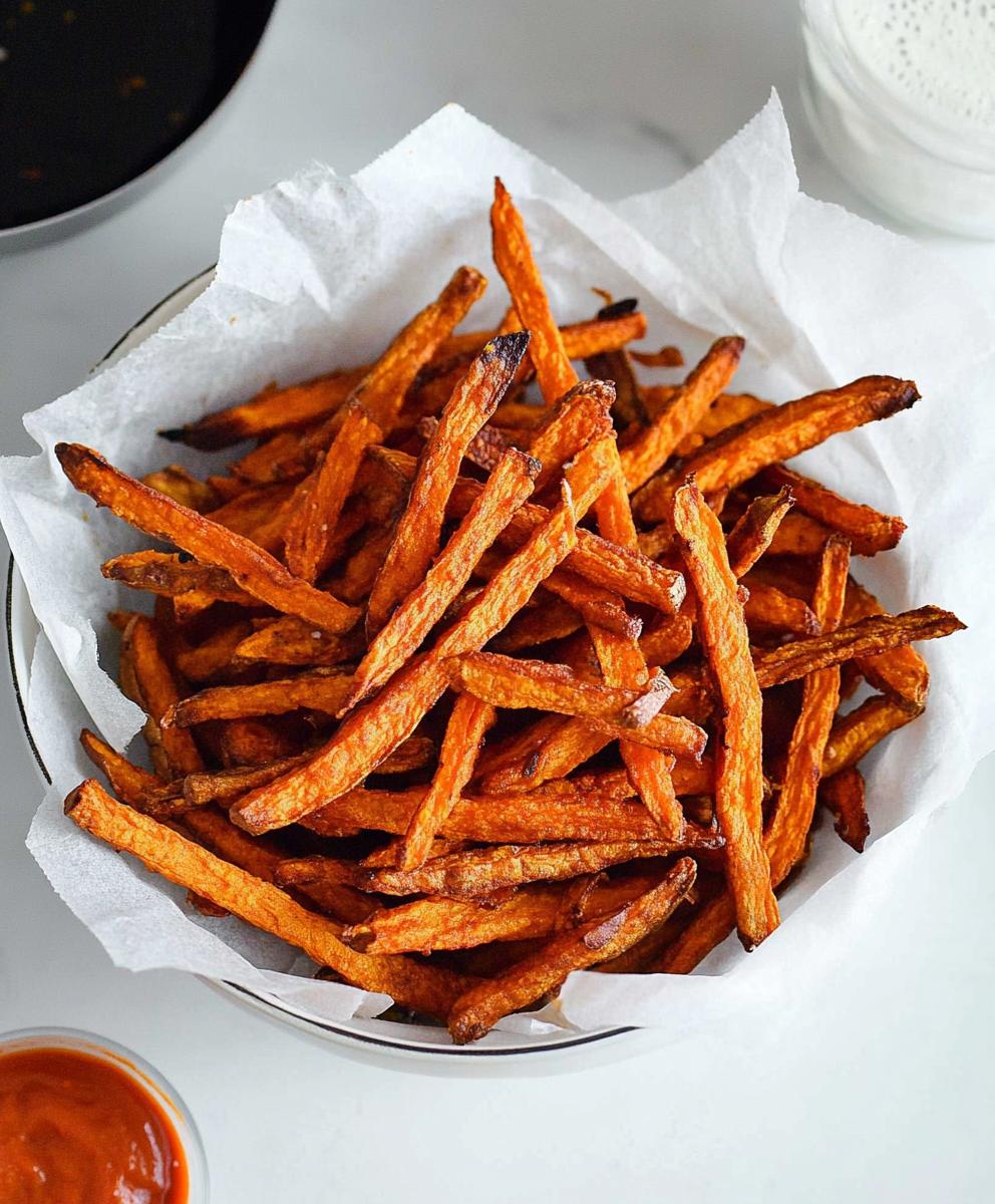 Crispy Oven Baked Sweet Potato Fries Recipe