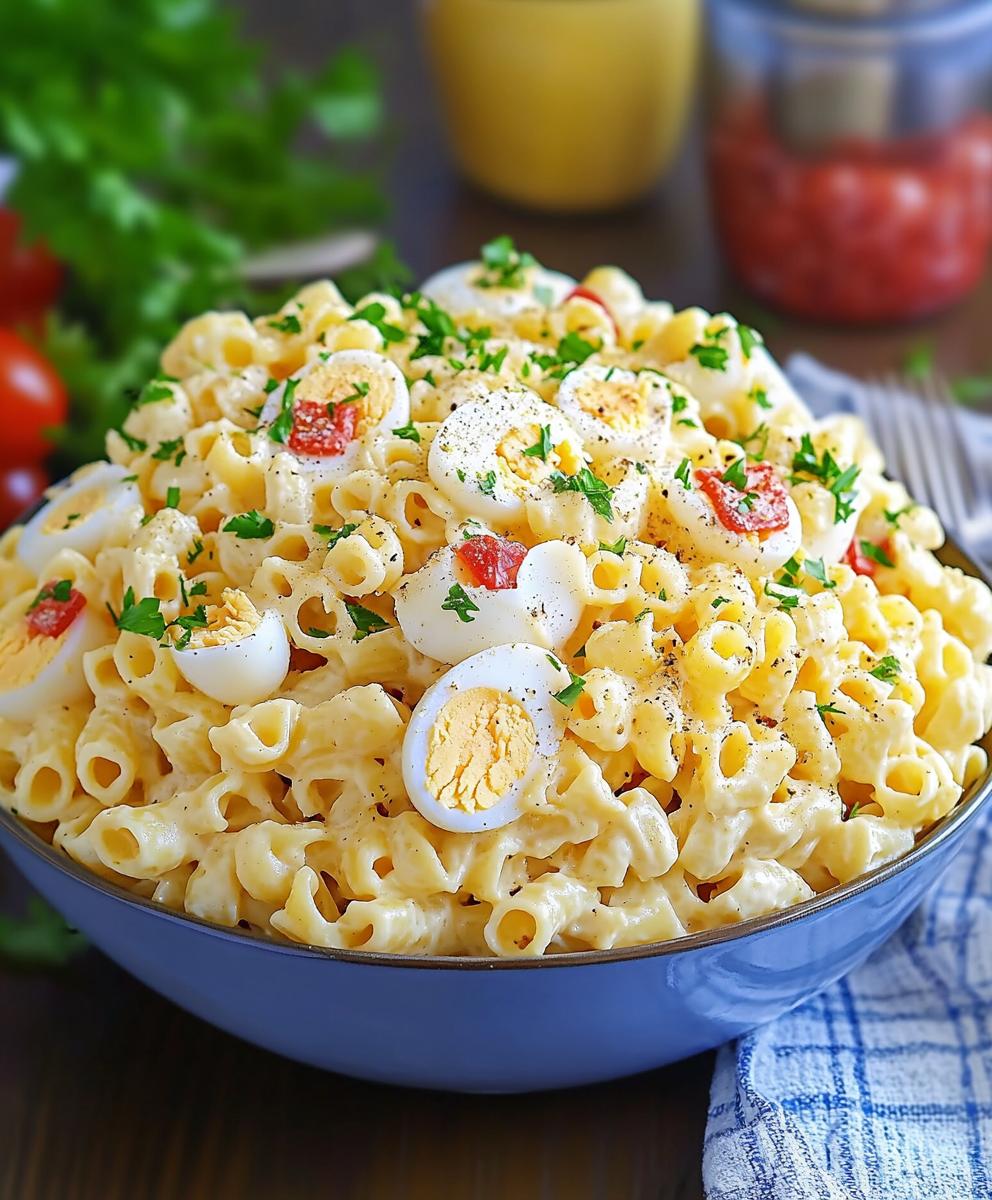 Deviled Egg Pasta Salad Recipe