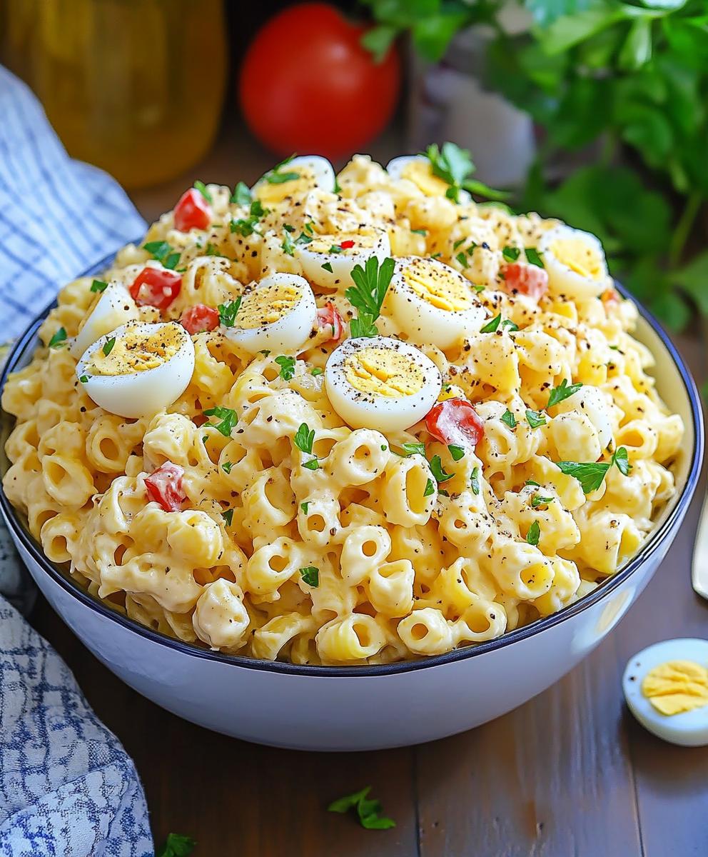 Deviled Egg Pasta Salad Recipe