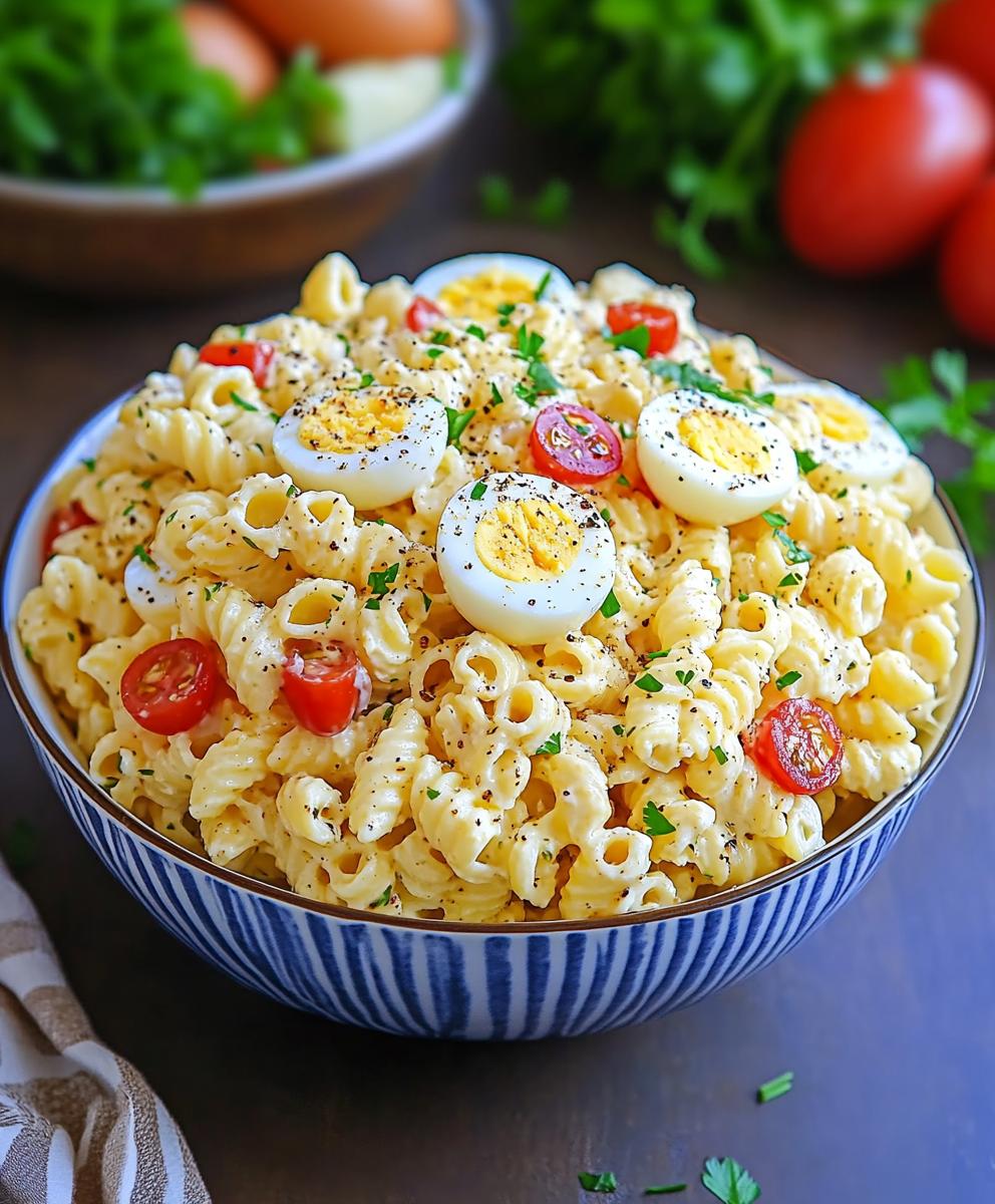 Deviled Egg Pasta Salad Recipe