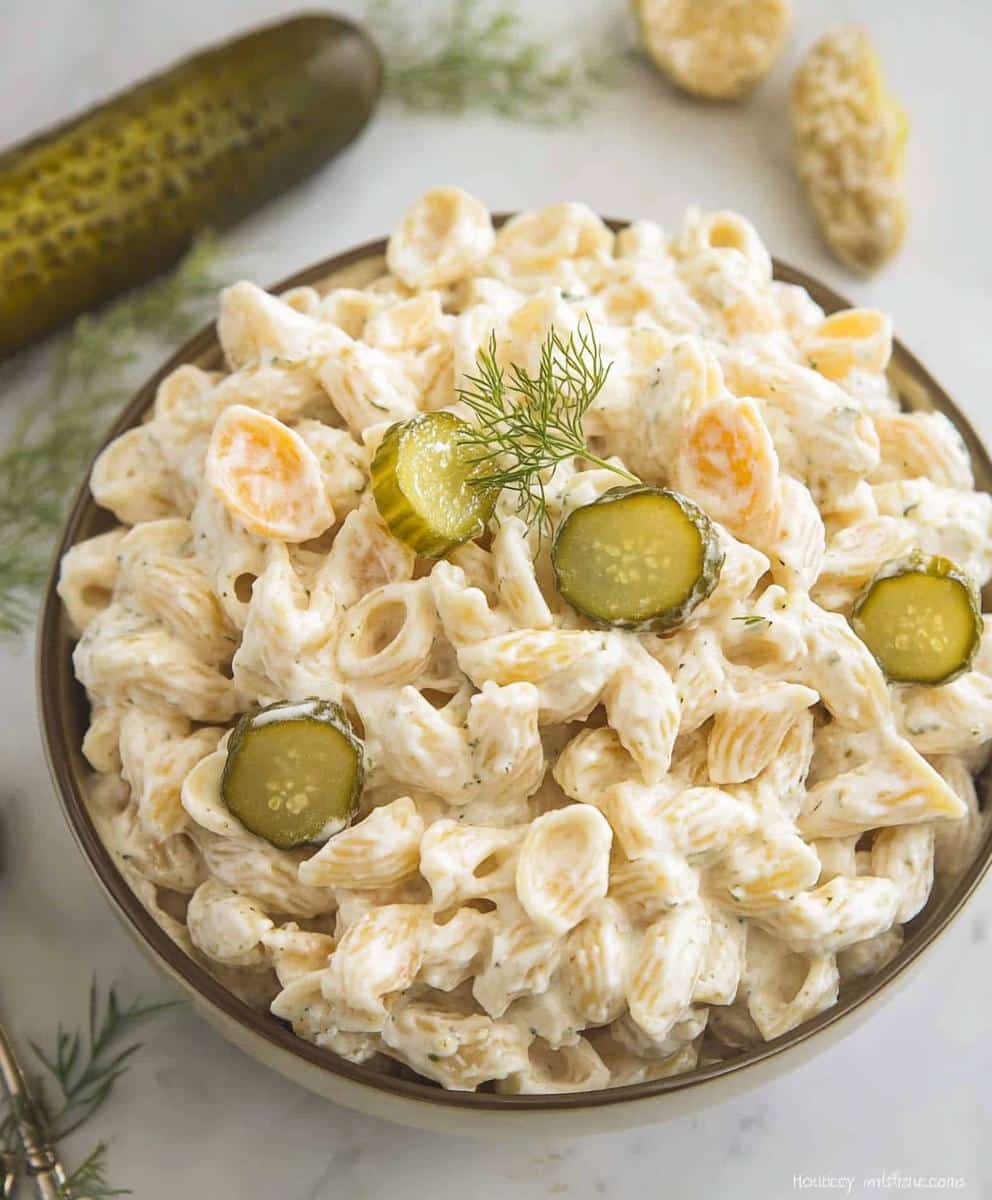 Dill Pickle Pasta Salad Recipe
