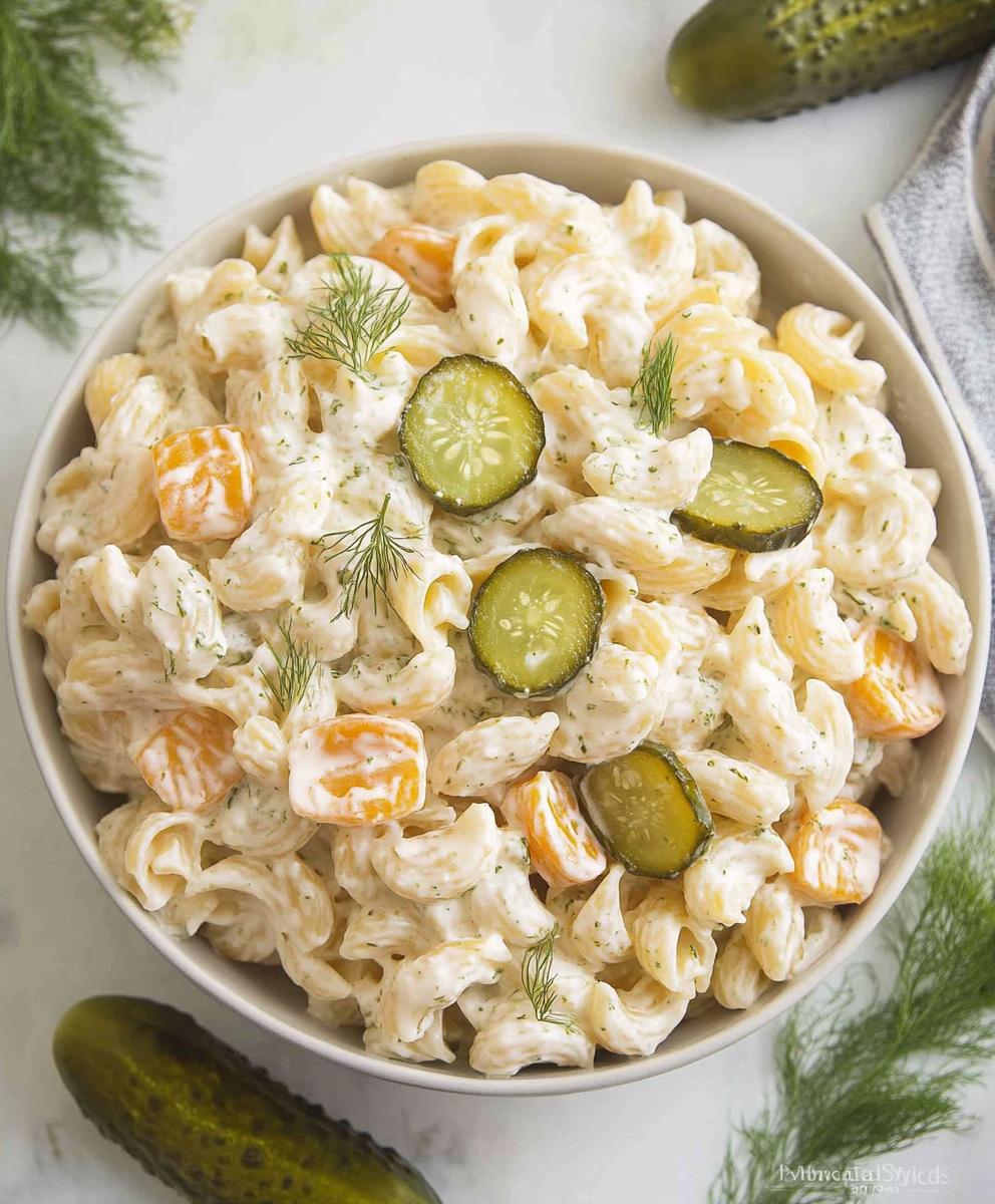 Dill Pickle Pasta Salad Recipe