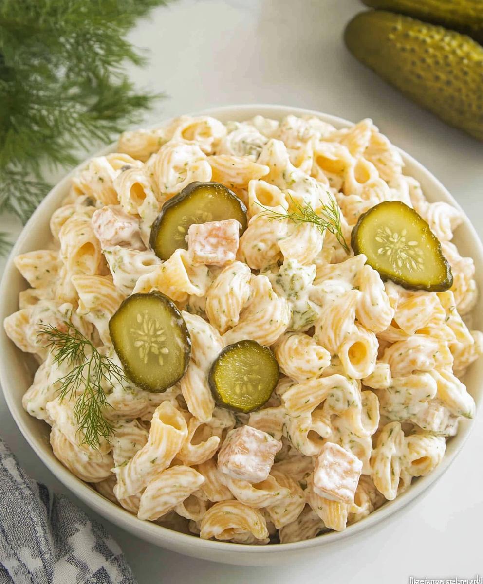 Dill Pickle Pasta Salad Recipe