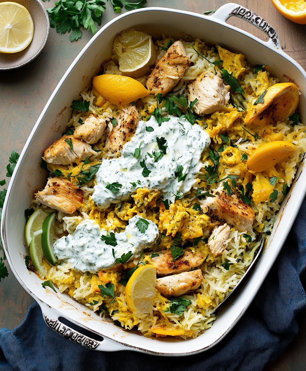 Dump-and-bake Chicken Tzatziki Casserole Recipe