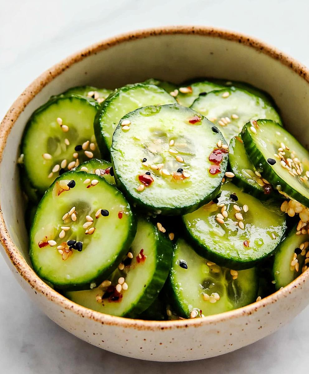 Easy Asian Cucumber Salad Recipe