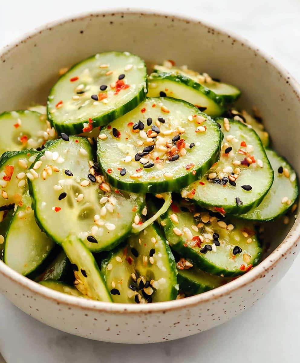 Easy Asian Cucumber Salad Recipe