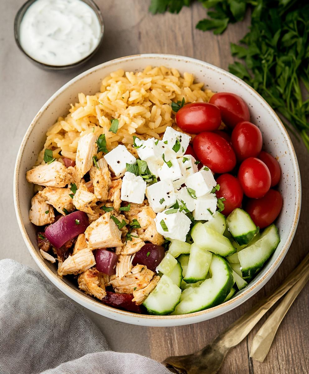Greek Chicken Bowls Recipe