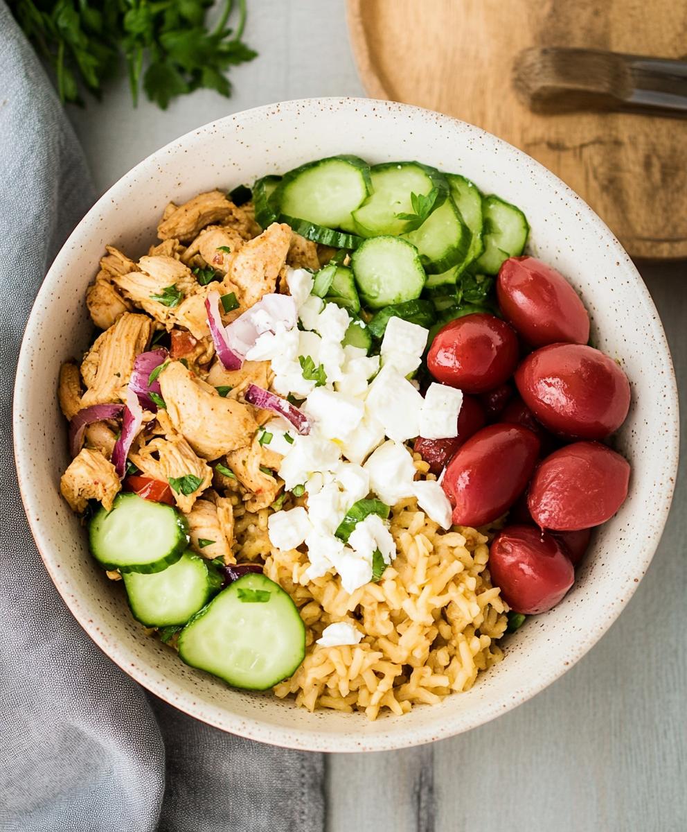 Greek Chicken Bowls Recipe