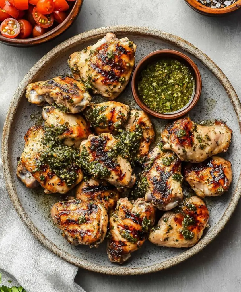 Grilled Chicken Thighs With Chimichurri Recipe